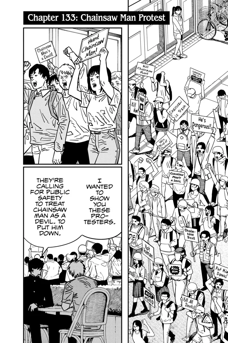 Chainsaw Man Manga Chapter 133 page 1 - Chainsaw Man Protest