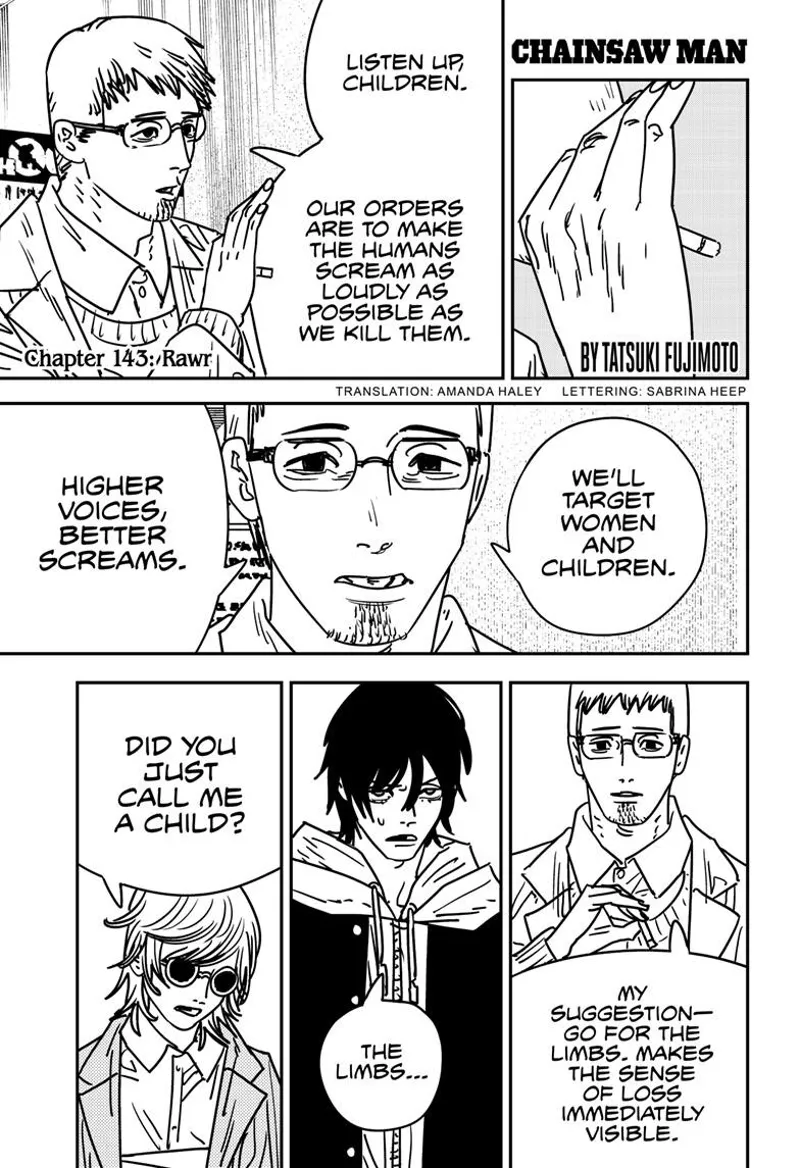 Chainsaw Man Manga Chapter 143 page 1 - Rawr