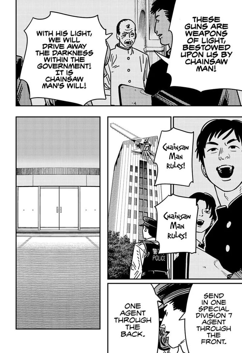 Chainsaw Man Manga Chapter 144 page 2 - Guns, Nails, Katana