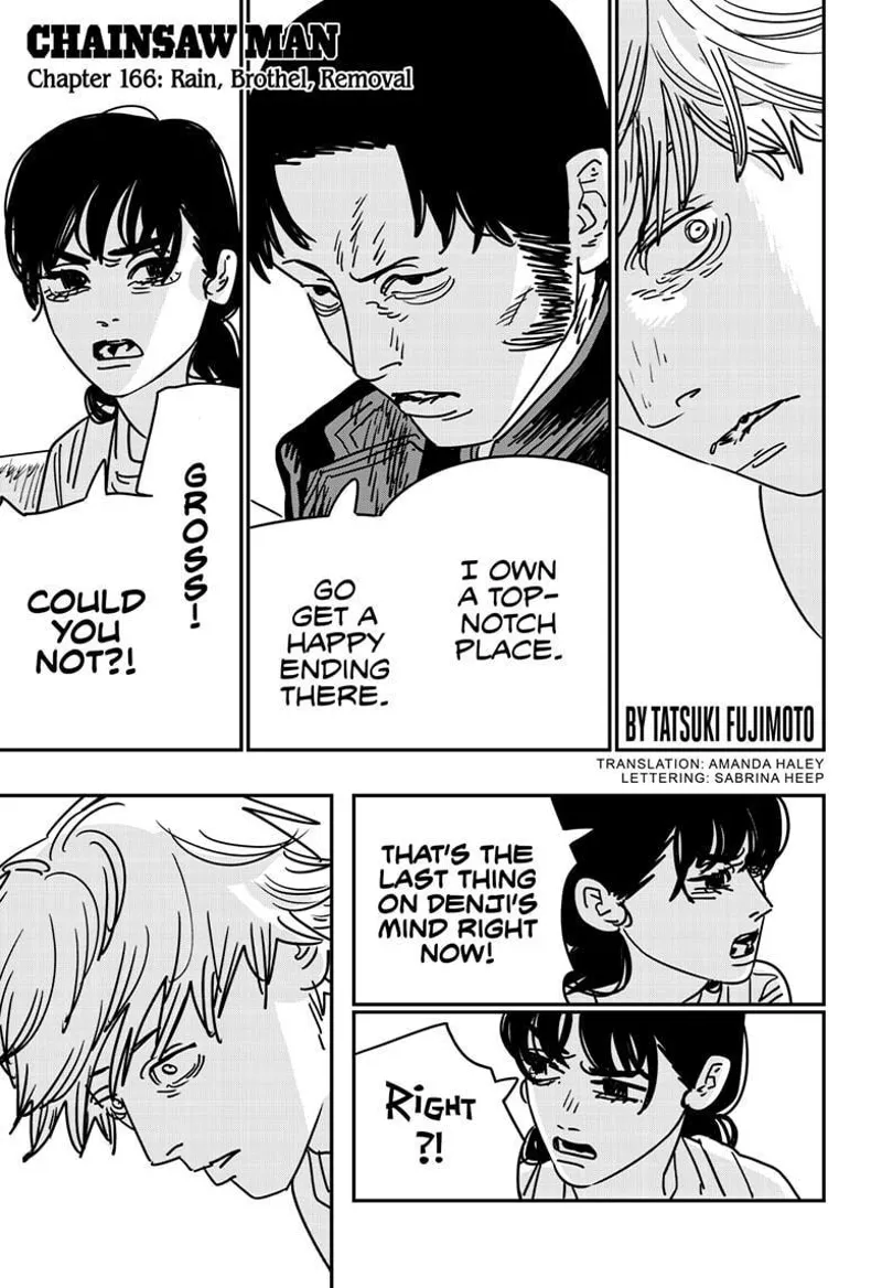 Chainsaw Man Manga Chapter 166 page 1 - Rain, Brothel, Removal