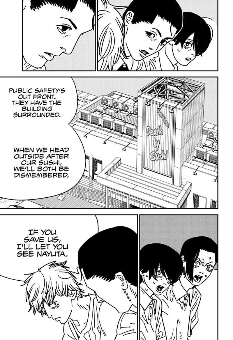 Chainsaw Man Manga Chapter 169 page 15 - Hands and Adaptation