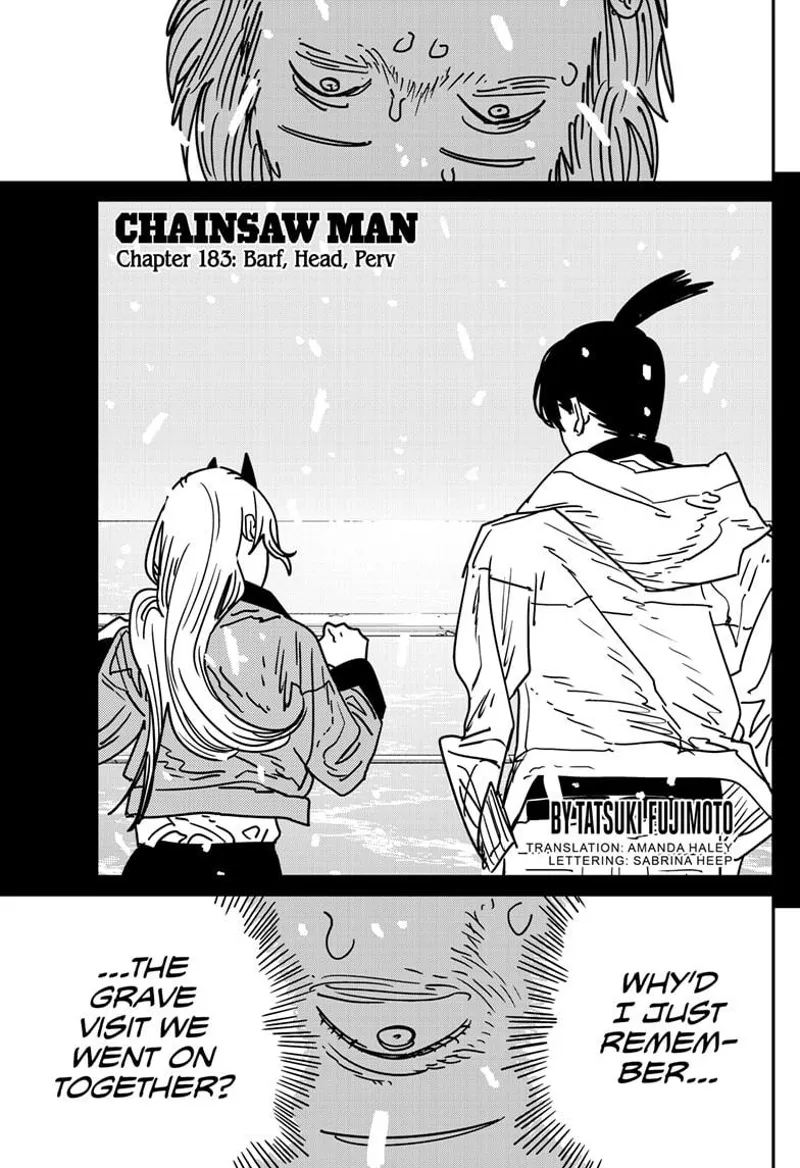 Chainsaw Man Manga Chapter 183 page 1 - Barf, Head, Perv
