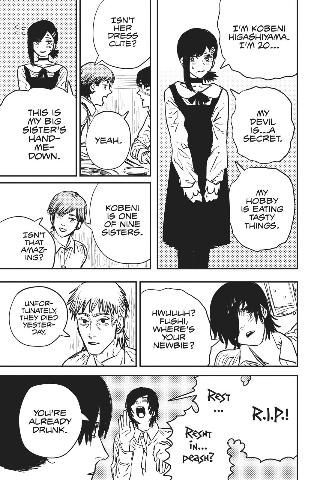 Chainsaw Man Manga Chapter 20 page 14 - Drinking