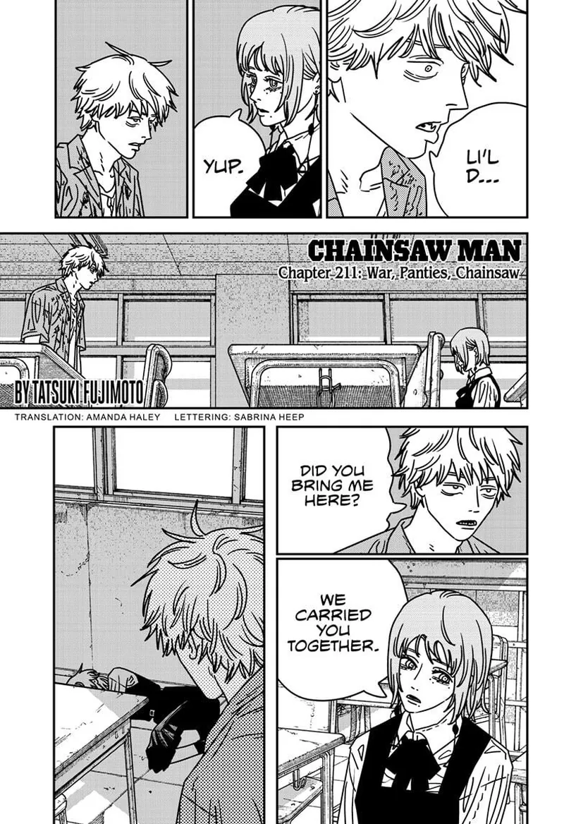 Chainsaw Man Manga Chapter 211 page 1 - War, Panties, Chainsaw