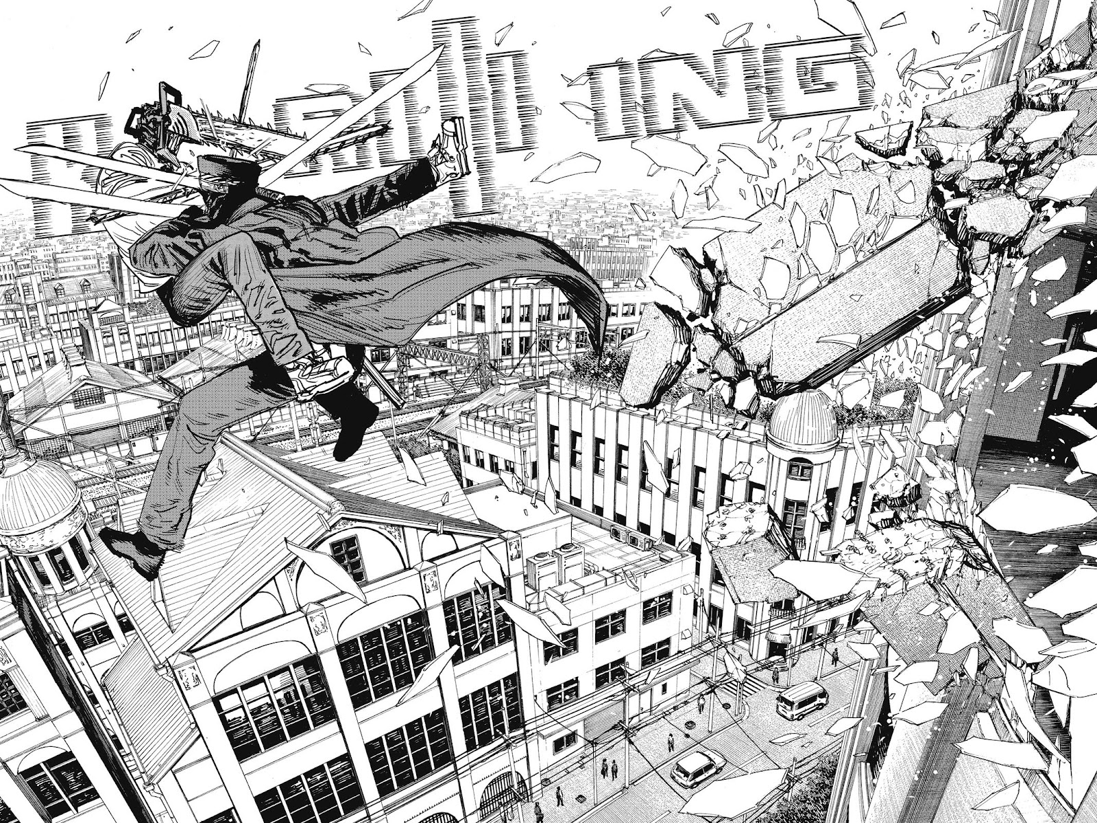 Chainsaw Man Manga Chapter 36 page 16 - Katana vs. Chainsaw