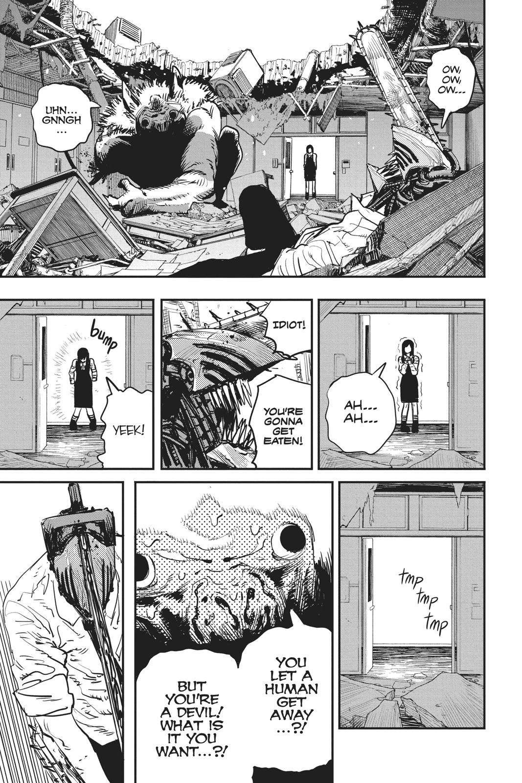 Chainsaw Man Manga Chapter 8 page 10 - Chainsaw vs. Bat